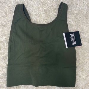 Victorias Secret Ribbed Sports Bra Tank Long Line